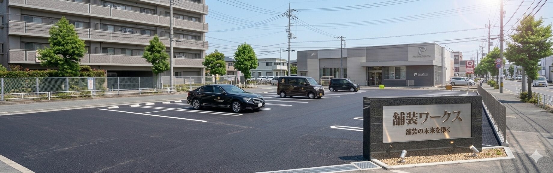 道路や駐車場を支える舗装工事の専門会社